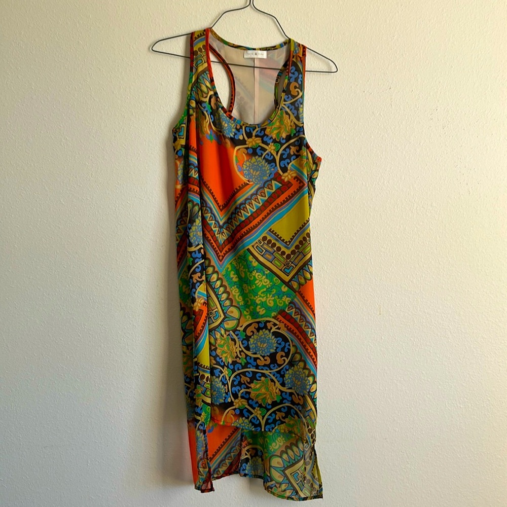 Kate & Lily Statement Printed Midi Dress | small